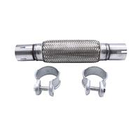 TAKPART Tuyau flexible universel pour tuyau d'échappement + 2 colliers de serrage pour 45 x 200 mm/310 mm
