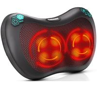 TAKRINK Coussin de Massage Shiatsu Dos, 8 Nœuds, 3 Vitesses, Auto 15 Min