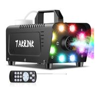 TAKRINK Machine à Fumée Télécommande 900W Machine à Brouillard Portable avec 8 LED Lumières Contrôlables en Couleur pour Halloween Noël Mariages Étapes Fêtes DJ et Spectacles
