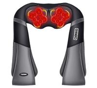 TAKRINK Masseur à Cou Épaule Masseur cervical Shiatsu avec 16 Nœuds rouleaux de massage en 3D Rotation Direction et Vitesse Réglables Matériaux cuir