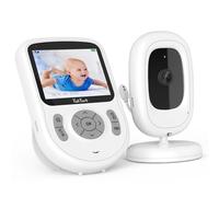 TakTark Babyphone avec caméra, 2,8 pouces, vidéo 720p IPS, avec caméra sans Wi-Fi, batterie 750 mAh, conversation bidirectionnelle, mode VOX, zoom numérique, vision nocturne, surveillance de la
