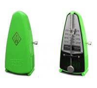 Wittner Métronome Taktell Piccolo Série 830 - Boîtier en plastique - Sans cloche - Vert néon - Mécanique à remonter - Pas de piles nécessaires - Fabriqué en Allemagne