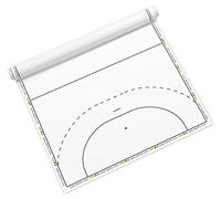 Taktifol Feuilles tactiques Handball - rouleau de 25 feuilles 60 × 80 cm - autocollantes électrostatiques, effaçables à sec, réutilisables