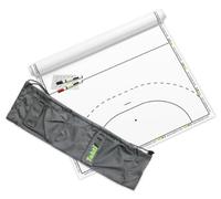 Taktifol Kit de démarrage Handball - Rouleau Tactique 25 Feuilles 60 × 80 cm + marqueur, Chiffon Microfibre & Sac - électrostatique, effaçable, réutilisable