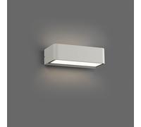 Takua Applique Murale D'extérieur Led Aluminium/Verre L20cm Blanc
