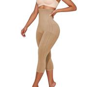 Takusun Legging Galbant pour Femme, Taille Haute pour Un contrôle du Ventre, sans Couture, pour relever Les Fesses et Les Cuisses, Amande, Small