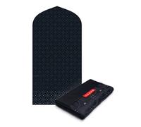 TAKVA The Pocket Sejadah Tapis de prière portable, cadeau musulman, cadeau du Ramadan (noir batik)