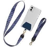 takyu Lot de 2 dragonnes pour téléphone Portable/clés, pour Cou et Poignet, compatibles avec Les téléphones iPhone/Samsung/Huawei/Xiaomi, Bleu