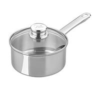 Tala Batterie de cuisine performante en acier inoxydable 16 cm avec couvercle en verre Fabriqué au Portugal Tous feux dont induction (10A14341) Finition polie brillante