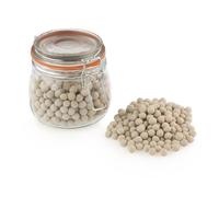Tala Bocal en Verre avec Billes de Cuisson, idéal pour la Cuisson à Blanc des pâtes, Contient 700 g, Poids thermorésistants réutilisables Perles pour tartes et pâtes, réutilisables