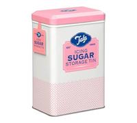 Tala Boîte de Rangement en Métal Rose et Crème au Design Nostalgique Peut Contenir un Sac Entier de Sucre Glace Originaux