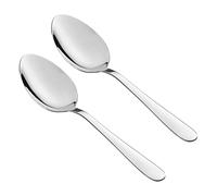 Tala Cuillères de Service en Acier Inoxydable Performance, Set Premium de 2 Pièces, Finition Polie Miroir, Lavable au LaveVaisselle, Argent Métallique