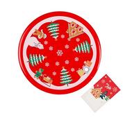Tala Dessous de Plat de Noël en Silicone avec Une Belle Illustration Festive, idéal pour Une Utilisation avec des Repas du Four à la Table et fournit Une Protection supplémentaire sur la Surface de