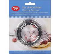 Tala Ensemble de 3 Emportepièces Ondulés en Acier Inoxydable, Différentes Tailles, Idéals pour Pâte à Biscuits, Pâtisserie et Glaçage, Parfaits pour Scones Maison