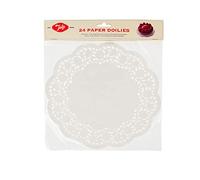 Tala Lot de 24 napperons en Papier Blanc 26 cm
