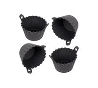 Tala Lot de 4 pocheuses à œufs en silicone pour friteuse à air, parfaites pour les œufs pochés en quelques minutes, faciles à utiliser et à nettoyer, multi-usages pour muffins, gâteaux et puddings