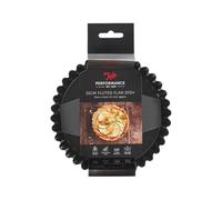 Tala Moule à tarte rond cannelé Performance 15 cm, acier carbone professionnel avec revêtement antiadhésif Eclipse, fond amovible, idéal pour tartes salées ou sucrées, quiches ou desserts, Noir