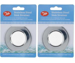Tala Passoire Mini Évier en Acier Inoxydable Filtre Compact pour Cuisine (Lot de 2)