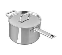 Tala Performance 10A14361 Casserole profonde en acier inoxydable avec poignée et couvercle en acier inoxydable 20 cm