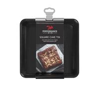Tala Moule à Gâteau Carré Performance, Fond Amovible, Acier au Carbone de Qualité Professionnelle avec Revêtement Antiadhésif Eclipse, 20 cm x 20 cm; Idéal pour Pâtisseries et Gâteaux de Fête