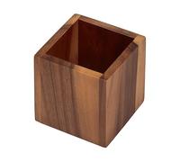 Tala Petite boîte de rangement carrée, organiseur en bois d'acacia laqué pour la maison, le bureau ou l'événement, boîte décorative polyvalente qui mesure 10 x 10 x 10 cm