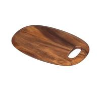 Tala Petite planche à découper incurvée, planche en bois d'acacia laqué, avec bord incurvé lisse. Cette planche en bois est idéale pour servir, présenter et préparer tous les aliments, mesure 30 x 20