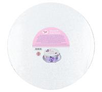 Tala Plateau à gâteau 30 cm argenté gaufré, support 3 mm en carton rigide réutilisable, présentoir pâtisserie pour gâteaux ronds, 12 pouces, lavage à la main, fabriqué au Royaume-Uni