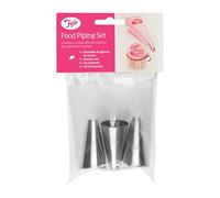 Tala Kit de Poche à Douille avec 3 Embouts, Idéal pour Tous Types d'Aliments, Parfait pour Purée de Pommes de Terre, Crème et Glaçage, Réutilisable, Embouts en Acier Inoxydable de Qualité Alimentaire