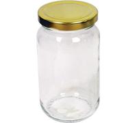 Tala Pot de conserve rond avec couvercle doré à visser 454g /1.1lb WI883 (Taille unique) (Une couleur)