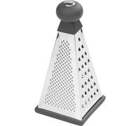 Tala Râpe pyramidale en acier inoxydable, 4 côtés pour trancher, râper, zester et déchiqueter le fromage, les légumes et autres aliments, avec poignée antidérapante et base antidérapante