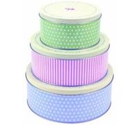 TALA RETRO BOÎTE À GÂTEAU ROND LOT DE 3 G