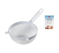 Tala Tamis en Nylon Blanc 15 cm Maille Fine pour Tamiser Farine Sucre Glace et Cacao Compatible Lave-Vaisselle