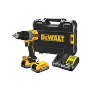 Perceuse visseuse percussion compacte XR brushless - DEWALT - avec 2 batteries 18V 1.7Ah - chargeur - TSTAK- DCD805E2T-QW