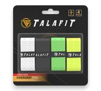 TALAFIT Pack 4 Grip Padel - SURGRIP Padel- Grip Tennis - Grips Raquette Padel - PERCAGES- Accessoires Padel - Maximum Grip (Multicolore)