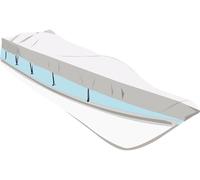 Talamex Persenning Housse de Bateau Super Tender 300-360cm Argenté