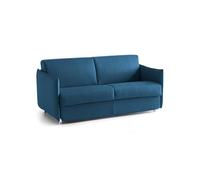 Talamo Italia - Canapé Fixe 2 Places Proserpina, Canapé linéaire pour Salon, rembourré, déhoussable, qualité 100% Made in Italy, 180x95 h90 cm, Bleu