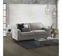 Talamo Italia - Canapé lit 2 places Achiropita, Canapé de salon avec ouverture pivotante, Tissu rembourré, Accoudoirs fins, 100% Made in Italy, 180x95h90 cm, Gris