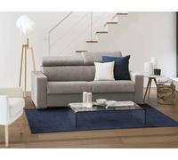 Talamo Italia - Canapé lit 2 places Agostina, canapé à ouverture pivotante, appuis-tête réglables et accoudoirs fins, 100% Made in Italy, 160x95h85 cm, Gris tourterelle