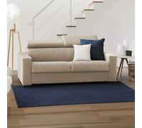 Talamo Italia - Canapé lit 2 places Agrippina, canapé à ouverture pivotante, appuis-tête réglables et accoudoirs standards, 100% Made in Italy, 200x95h85 cm, Beige