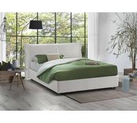 Talamo Italia - Lit double Clelia, 100% Made in Italy, Ouverture frontale, avec matelas 160x190 cm inclus, Blanc