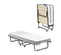Talamo Italia - Lit Pliant Eloisa, lit Pliant à 15 Lattes, lit bébé Peu encombrant, 100% Made in Italy, 80x200h40 cm, Matelas à mémoire de Forme Inclus