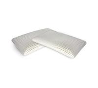Talamo Italia - Lot de 4 oreillers pour lit, 100% Made in Italy, Oreiller Ergonomique Savon en Mousse à memoire de Forme perforée, hypoallergénique et Respirant, 70x40xh14 cm