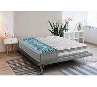 Talamo Italia - Matelas double Ines, matelas en mousse à mémoire de forme et gel avec 9 zones différenciées, 100% Made in Italy, anti-acariens et hypoallergénique, 120x200h27 cm