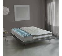 Talamo Italia - Matelas double Naike, matelas amovible en mousse à mémoire de forme et gel Waterfoam, 100% Made in Italy, anti-acariens et hypoallergénique, 160x200h27 cm