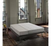Talamo Italia - Matelas double Sandra, matelas déhoussable Waterfoam, 100% Made in Italy, anti-acariens et hypoallergénique, 160x190h19 cm