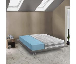 Talamo Italia - Matelas simple Sophie, matelas déhoussable en mousse à mémoire de forme et Waterfoam, 100% Made in Italy, anti-acariens et hypoallergénique, 80x190h21 cm