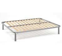 Talamo Italia - Sommier double Malvina, Sommier orthopédique en contreplaqué de bouleau avec 13 lattes, 100% Made in Italy, 140x190h 34 cm