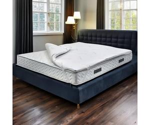 Talamo Italia - Toro surmatelas Double, Surmatelas pour améliorer la Posture, Surmatelas en Mousse à mémoire de Forme, Surmatelas hypoallergénique et Respirant, 100% Made in Italy, 160x200xh5 cm