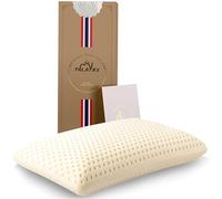 Talatex Dunlop Oreiller en Latex 100% Naturel, Aide à Soulager Les Douleurs et Les Pressions, sans Mousse à Mémoire, Emballage Parfait avec Taie d'oreiller en Tencel Amovible (Extra Ferme, 72 × 40cm)