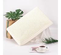 Talatex Dunlop Oreiller en latex 100 % naturel de qualité supérieure, oreiller en latex discret aide à soulager la douleur et la pression, sans mousse à mémoire de forme, emballage parfait avec taie